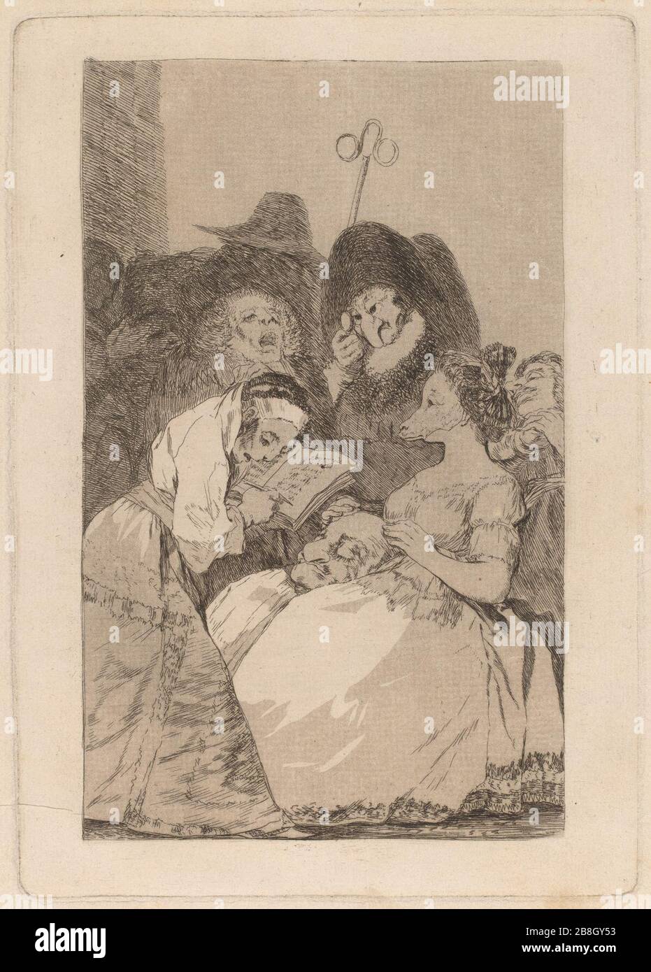 Goya - La filiacion (die Verfilterung). Stockfoto