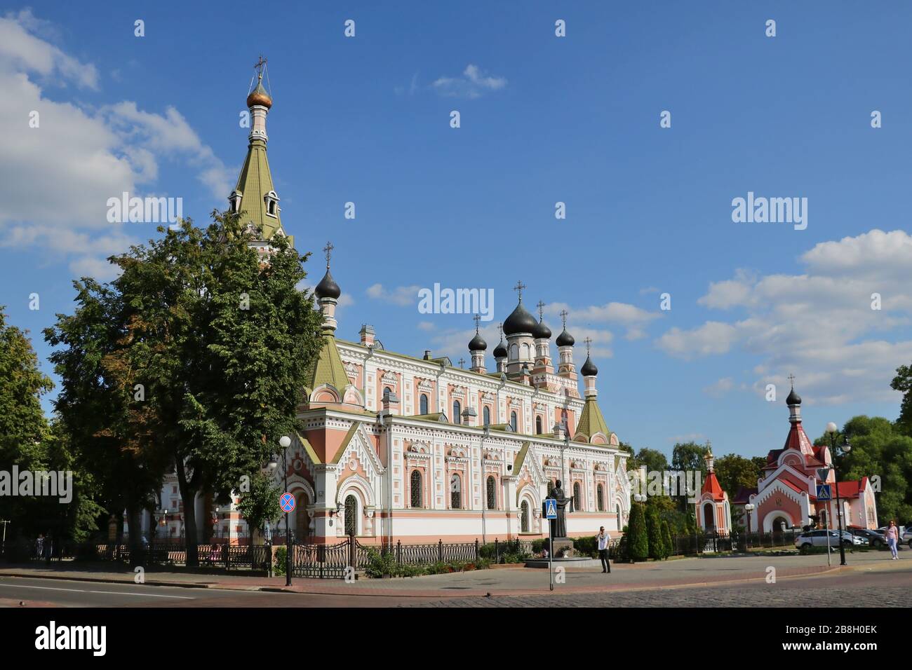 Grodno, Weißrussland - 15. Mai 2019 Heiliger Fürbitte-Dom in Grodno Stockfoto