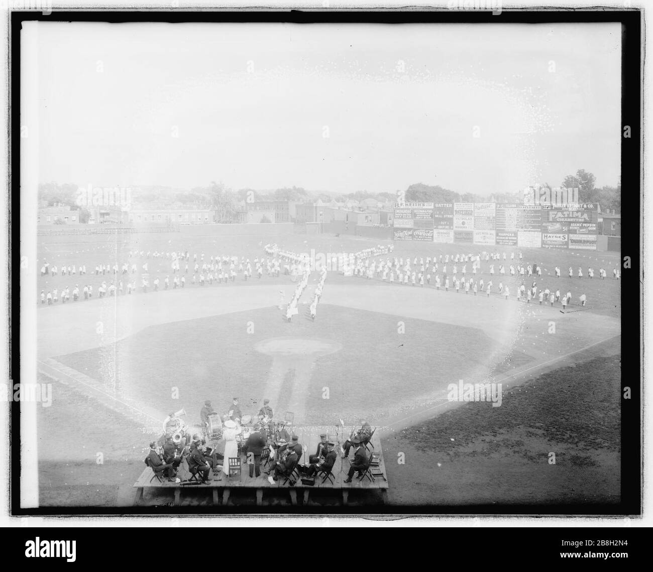 Schulübung, Bull Park, im Jahr 1915 Stockfoto