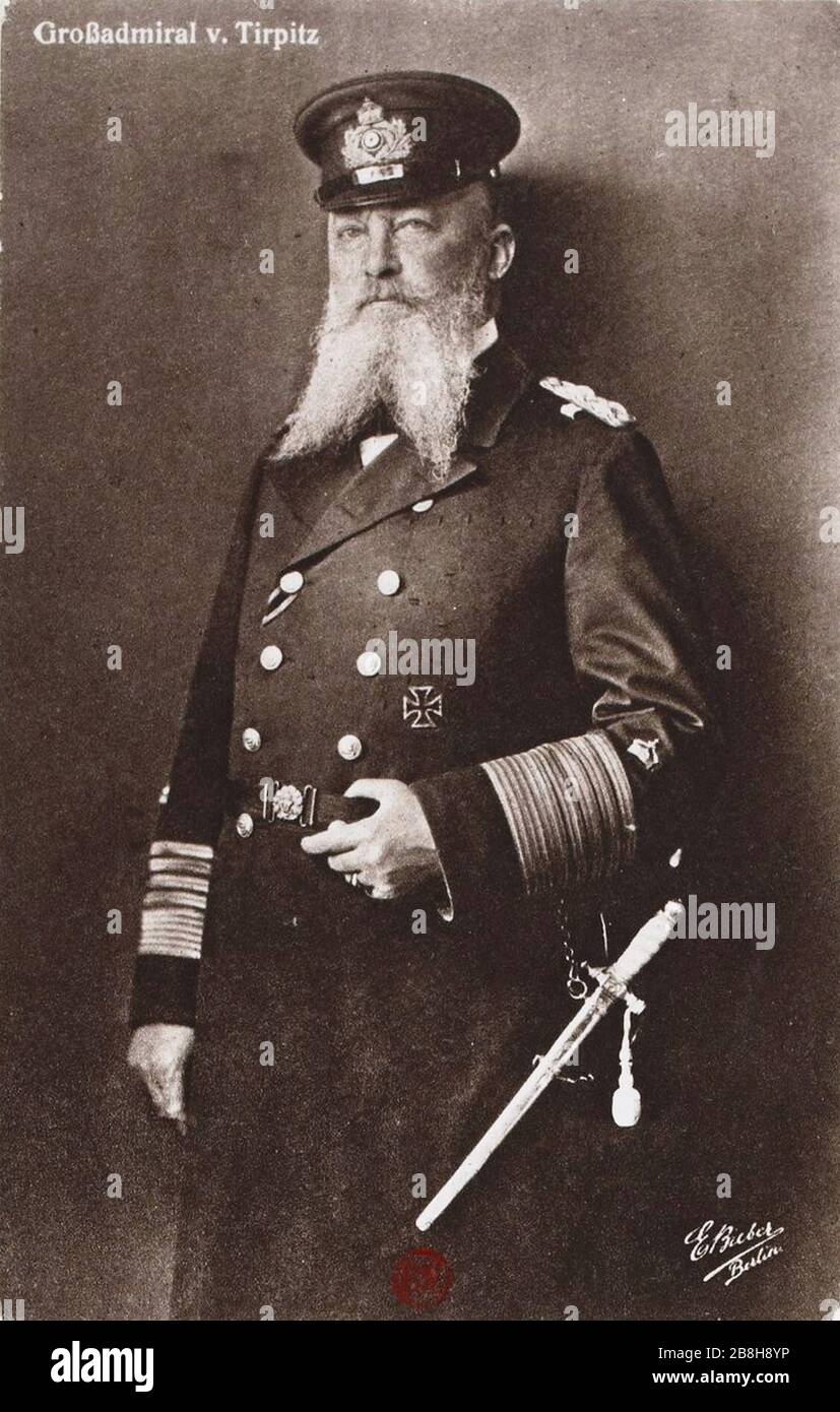 GroßAdmiral Alfred von Tyrpitz. Stockfoto