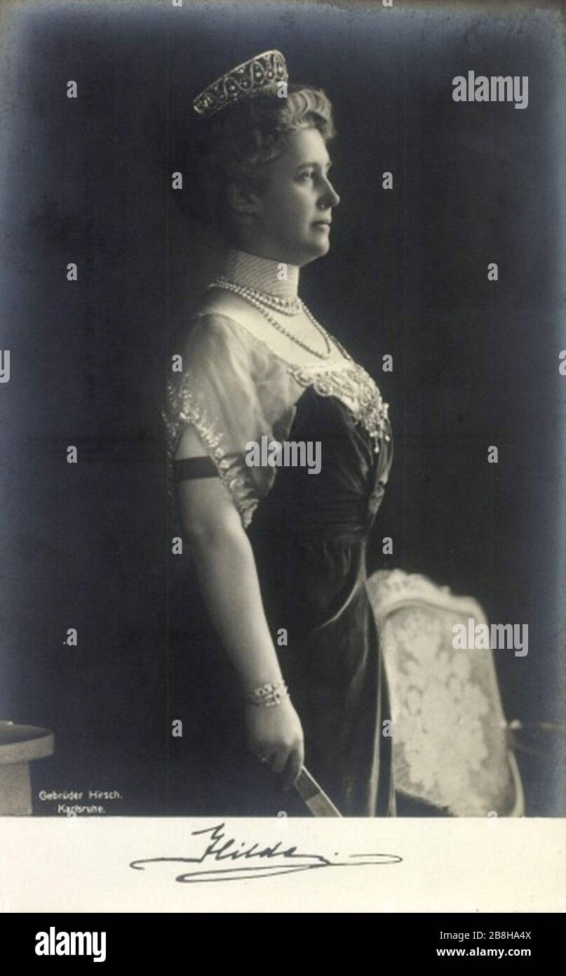 Herzogin Hilda von Baden. Stockfoto