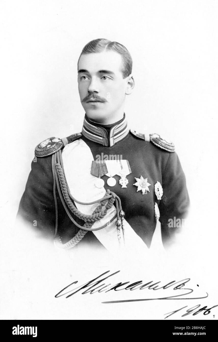 Großfürst Michael Alexandrowitsch von Russland. Stockfoto