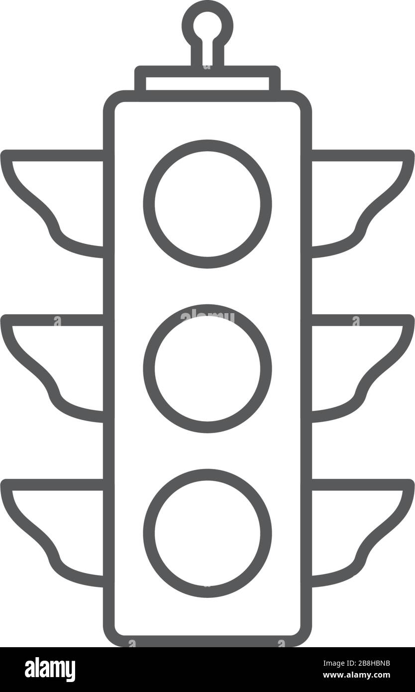Ampel vektorsymbol Konzept Design auf weißem Hintergrund Stock Vektor