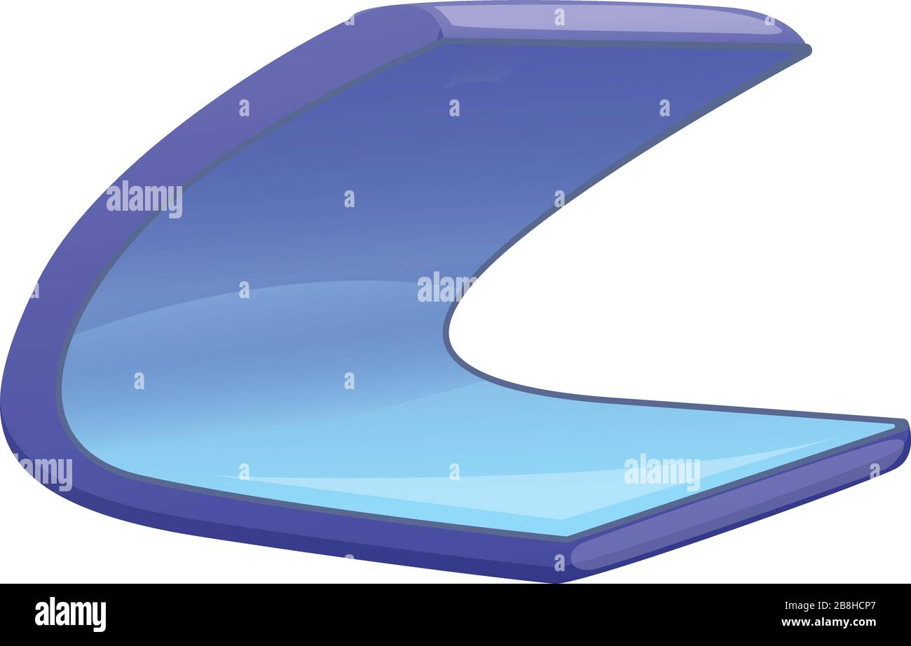 Symbol für faltbares Telefon. Cartoon des faltbaren Telefonvektor-Symbols für Webdesign isoliert auf weißem Hintergrund Stock Vektor