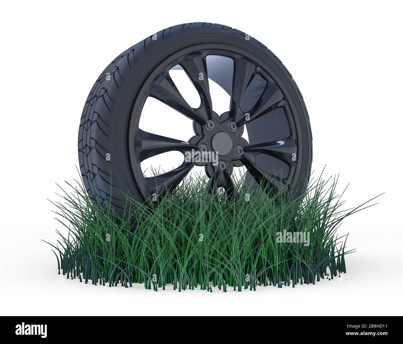 Winter Reifen mit harten Protector. 3D-Rendering Stockfoto