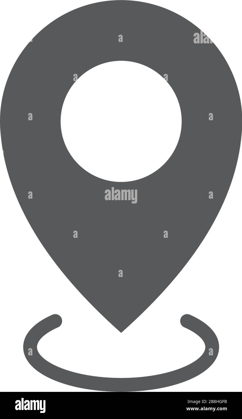 Map Pin Vector Icon Concept, isoliert auf weißem Hintergrund Stock Vektor