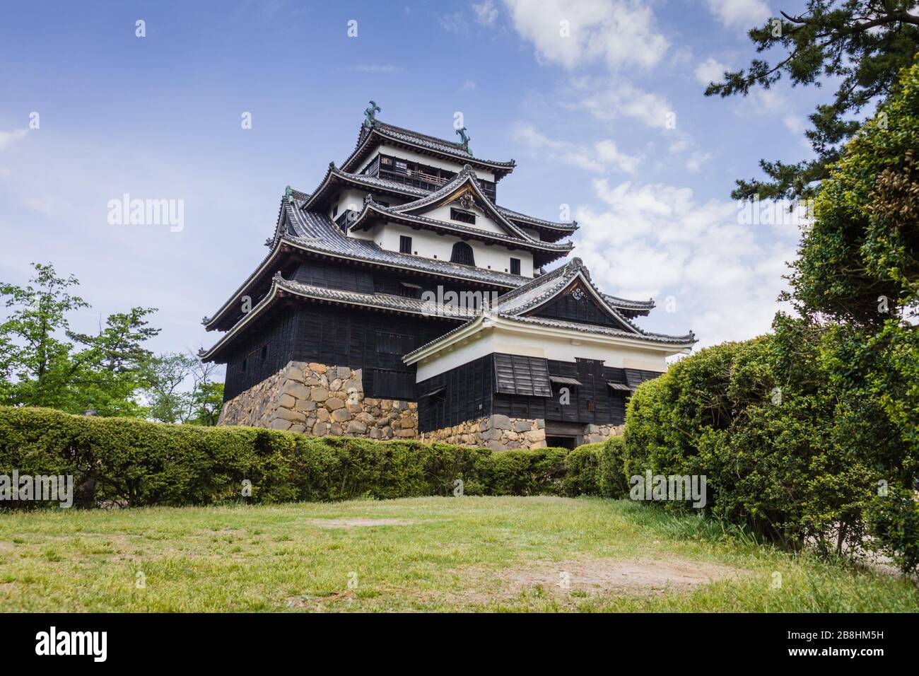 Ansicht von Matsue Castle in der Präfektur Shimane, Japan Stockfoto