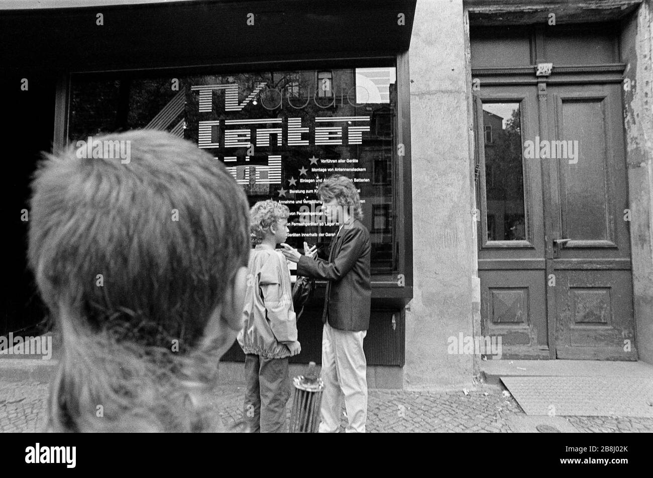 Leipzig, Ostdeutschland, Anfang September 1989. Stockfoto