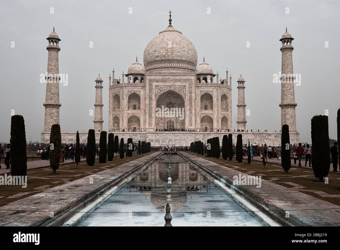 Taj Mahal in Agra. Uttar Pradesh, Indien Stockfoto