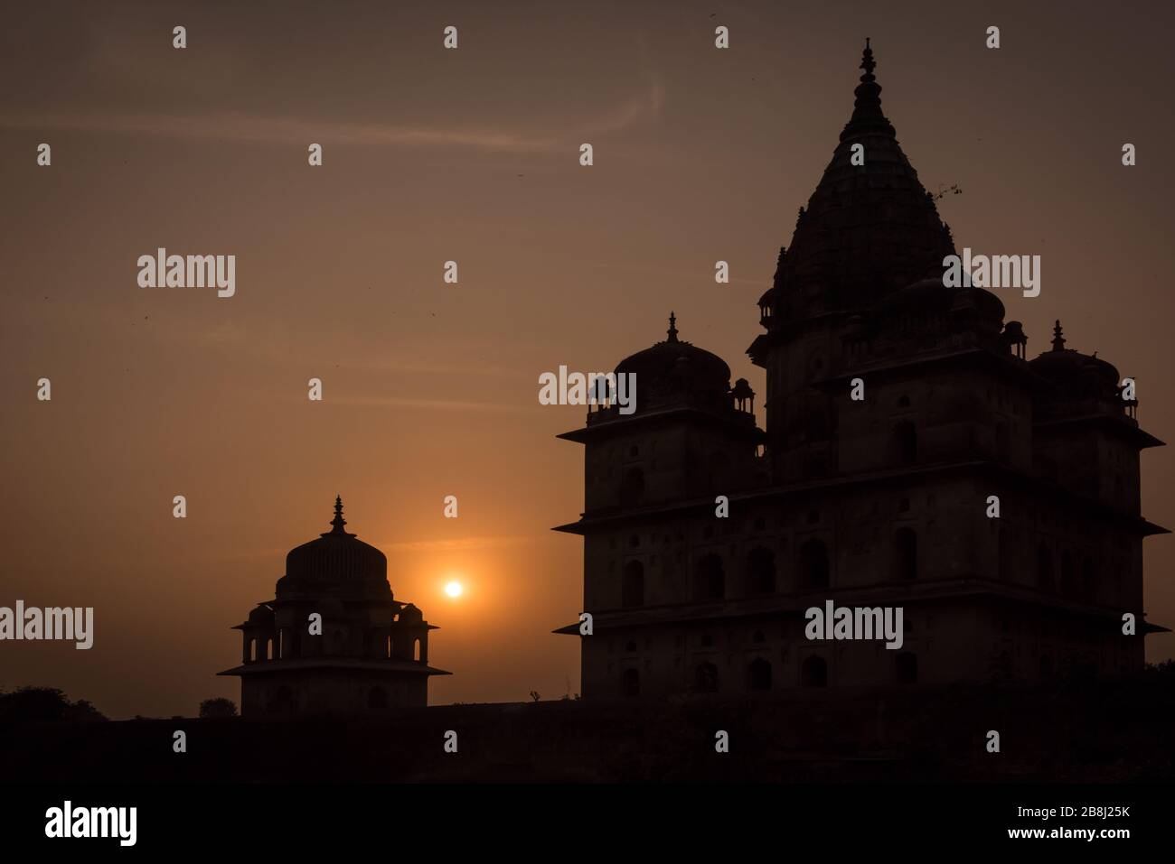 Tempel in Orchha, Madhya Pradesh, Indien Stockfoto