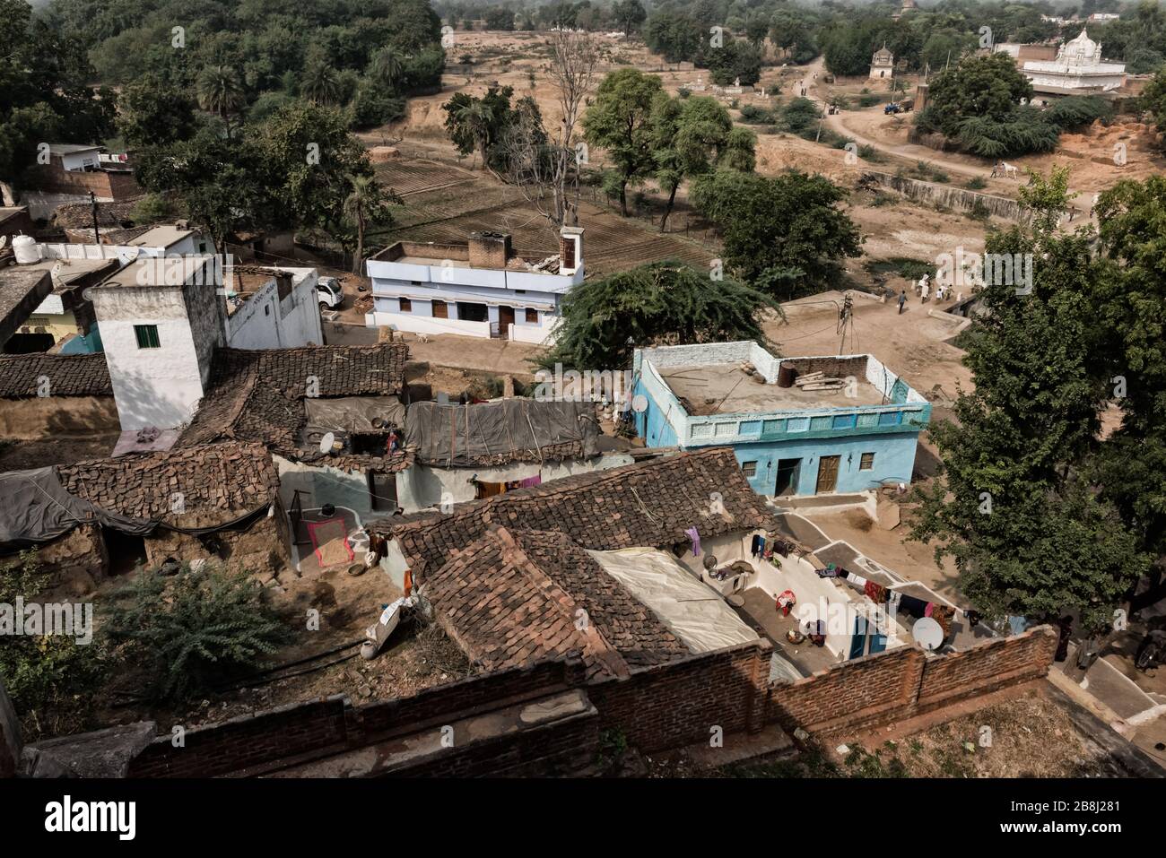 Straßenszene in Jhansi, Uttar Pradesh, Indien Stockfoto