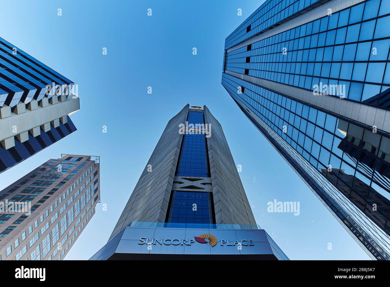 Suncorp Place Sydney Australien - Blue Architecture Stockfoto