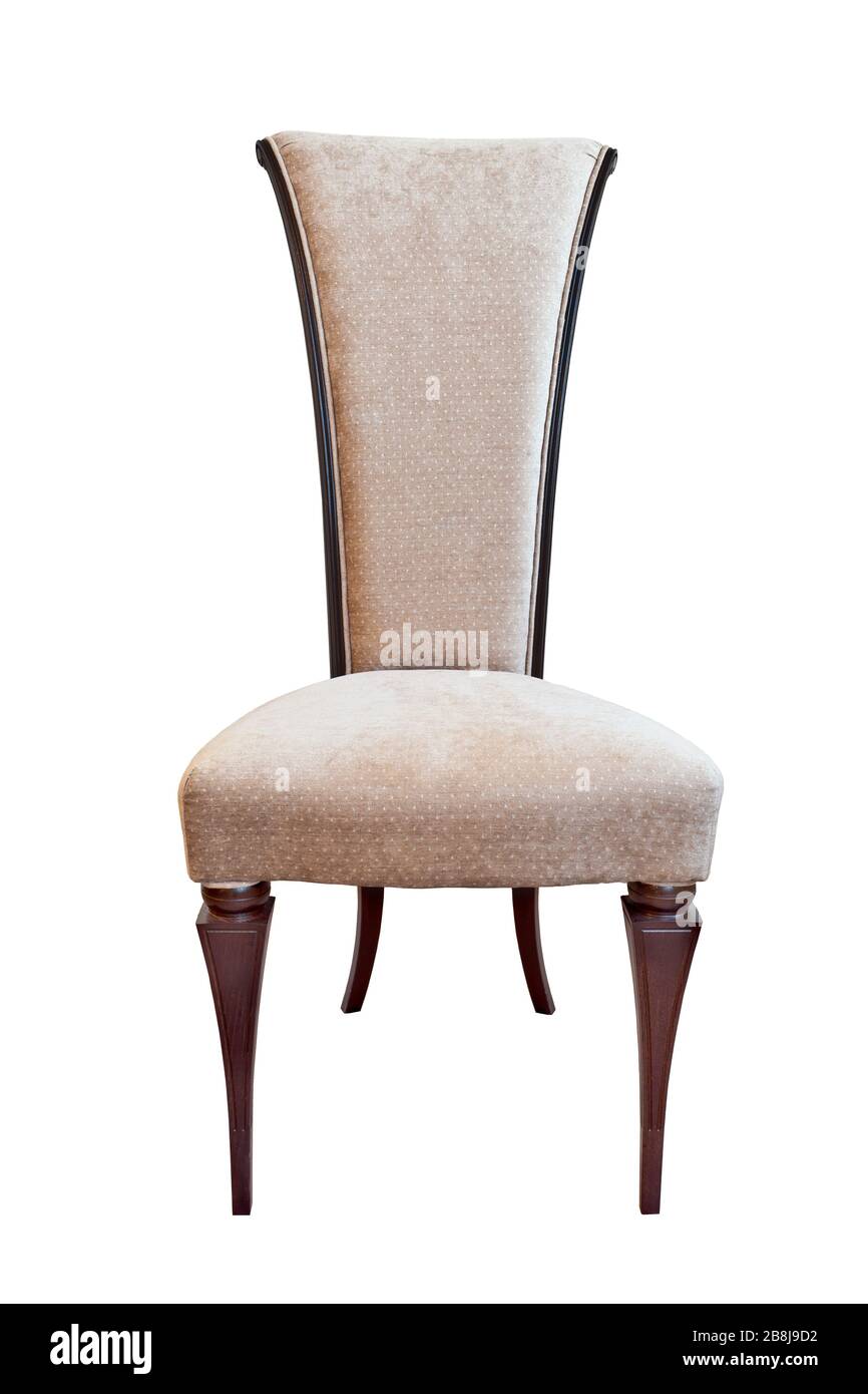Luxus-Stuhl isoliert auf weißem Hintergrund Stockfoto