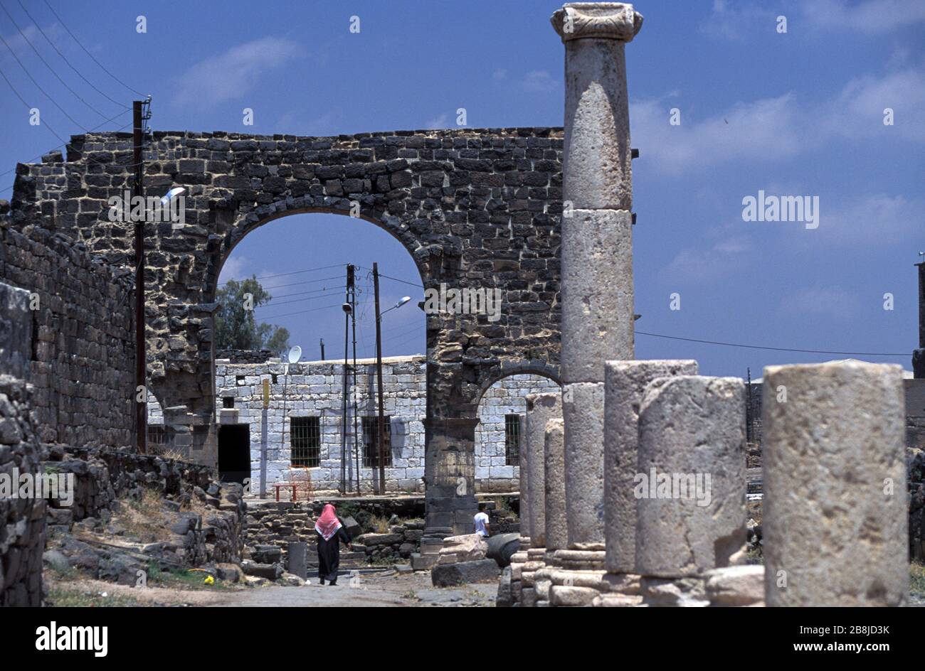 Bal al-Qandil, alte römische Stadt Bosra, Syrien Stockfoto