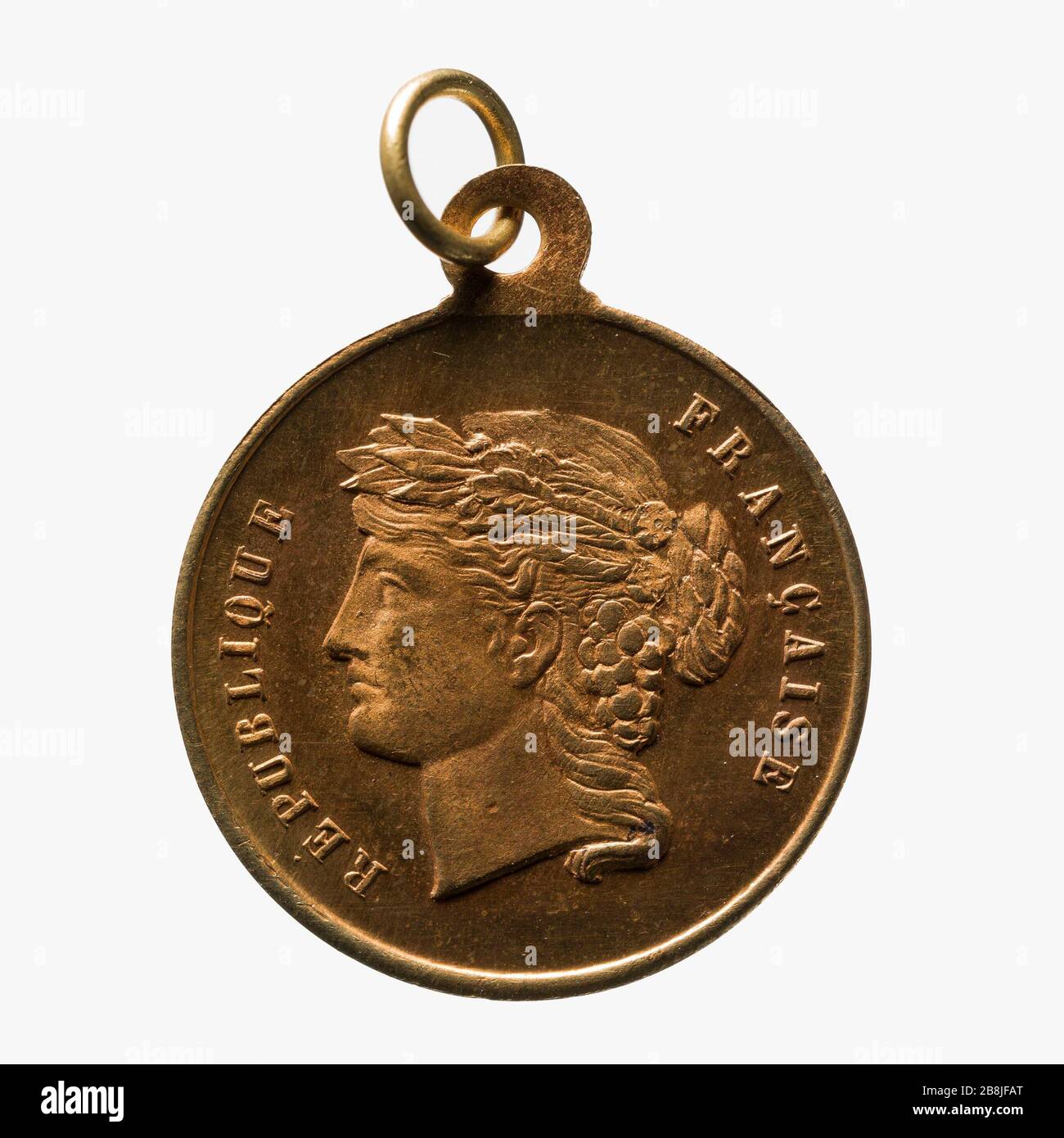 Nationalfeiertag, 14. Juli, 1884Médaille commémorative de la Fête nationale, 14. Juillet, 1884a. Paris, musée Carnavalet. Stockfoto