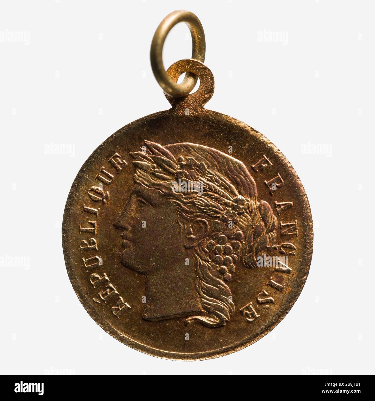Nationalfeiertag, 14. Juli 1883 Médaille commémorative de la Fête nationale, 14 Juillet, 1883. Paris, musée Carnavalet. Stockfoto