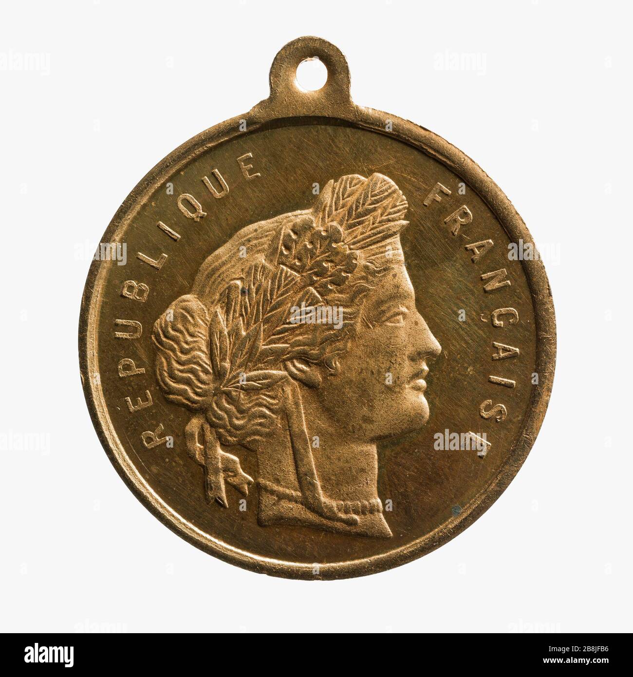 Nationalfeiertag, 14. Juli, 1887/38 Médaille commémorative de la Fête nationale, 14. Juillet, 1887/37. Paris, musée Carnavalet. Stockfoto