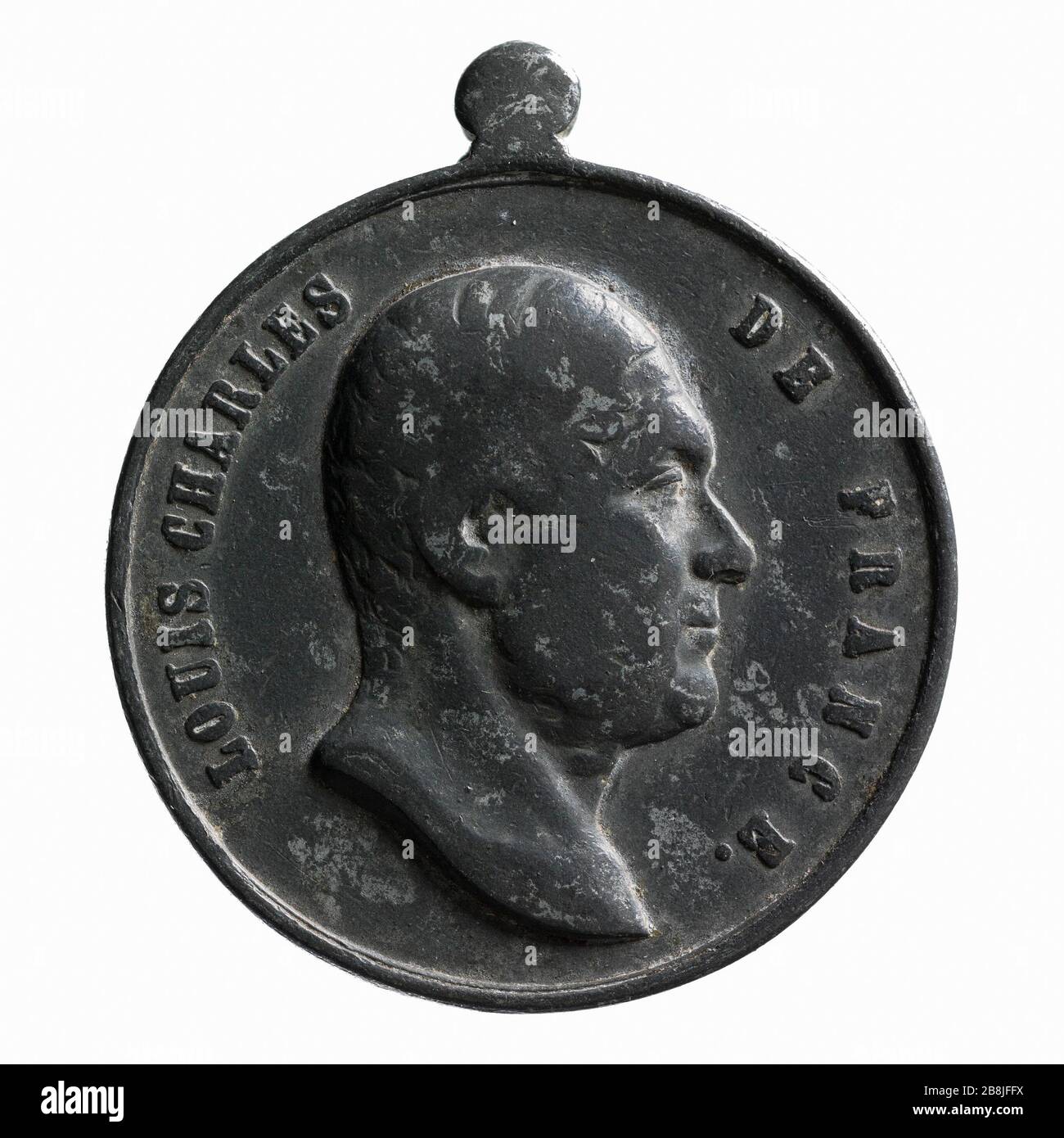 Louis-Charles de France, ehemaliger Baron de Richemont, 1849 (Dummy-Titel) Louis-Charles de France, Ex-Baron de Richemont, 1849. Plomb. Paris, musée Carnavalet. Stockfoto