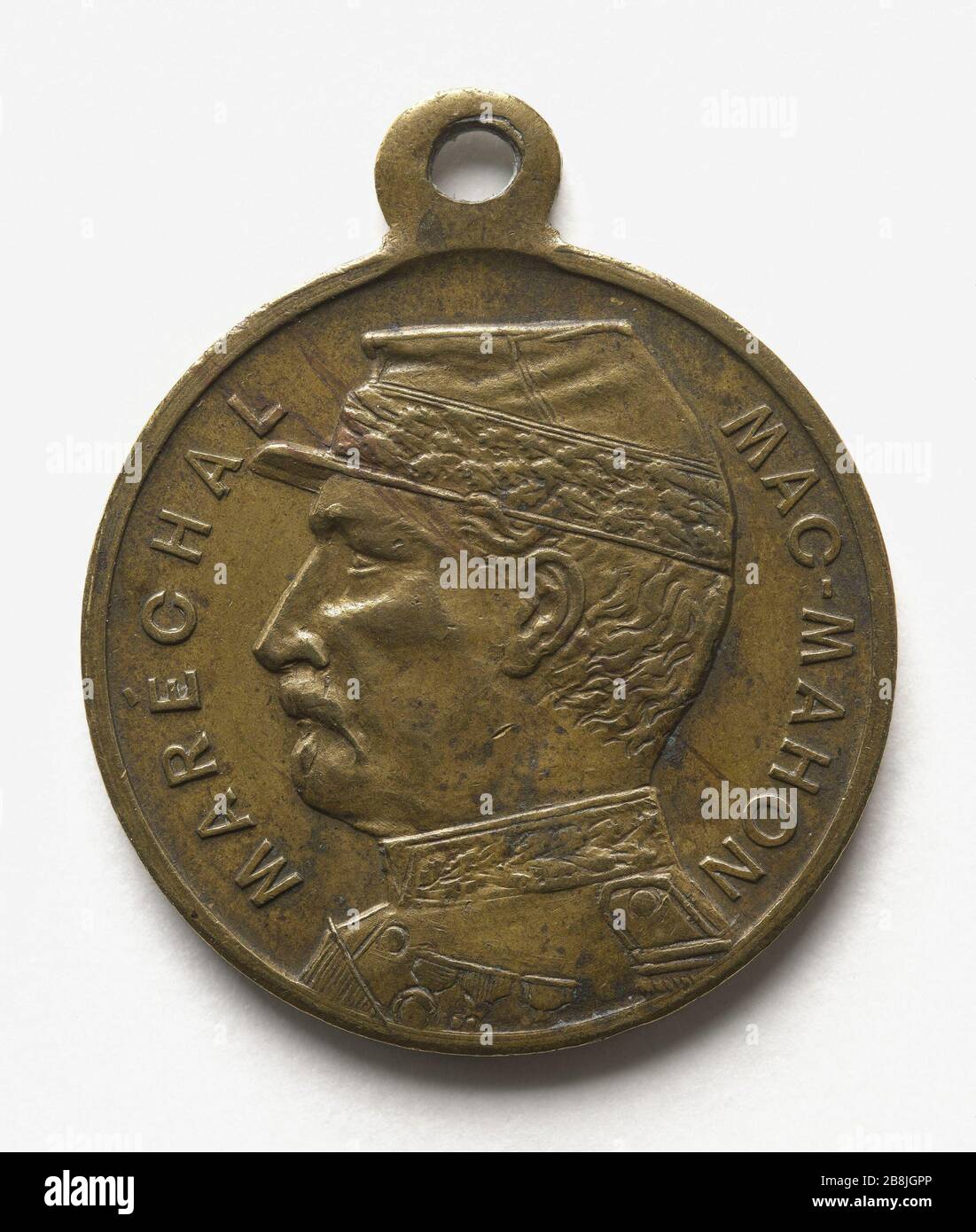 Marschall MacMahon wählte den Präsidenten der französischen Republik, 24. Mai 1873 (Dummy-Titel) Mémedaille. Le maréchal de Mac Mahon élu président de la République française, 24 Mai 1873. Bronze, 1873 Paris, musée Carnavalet. Stockfoto