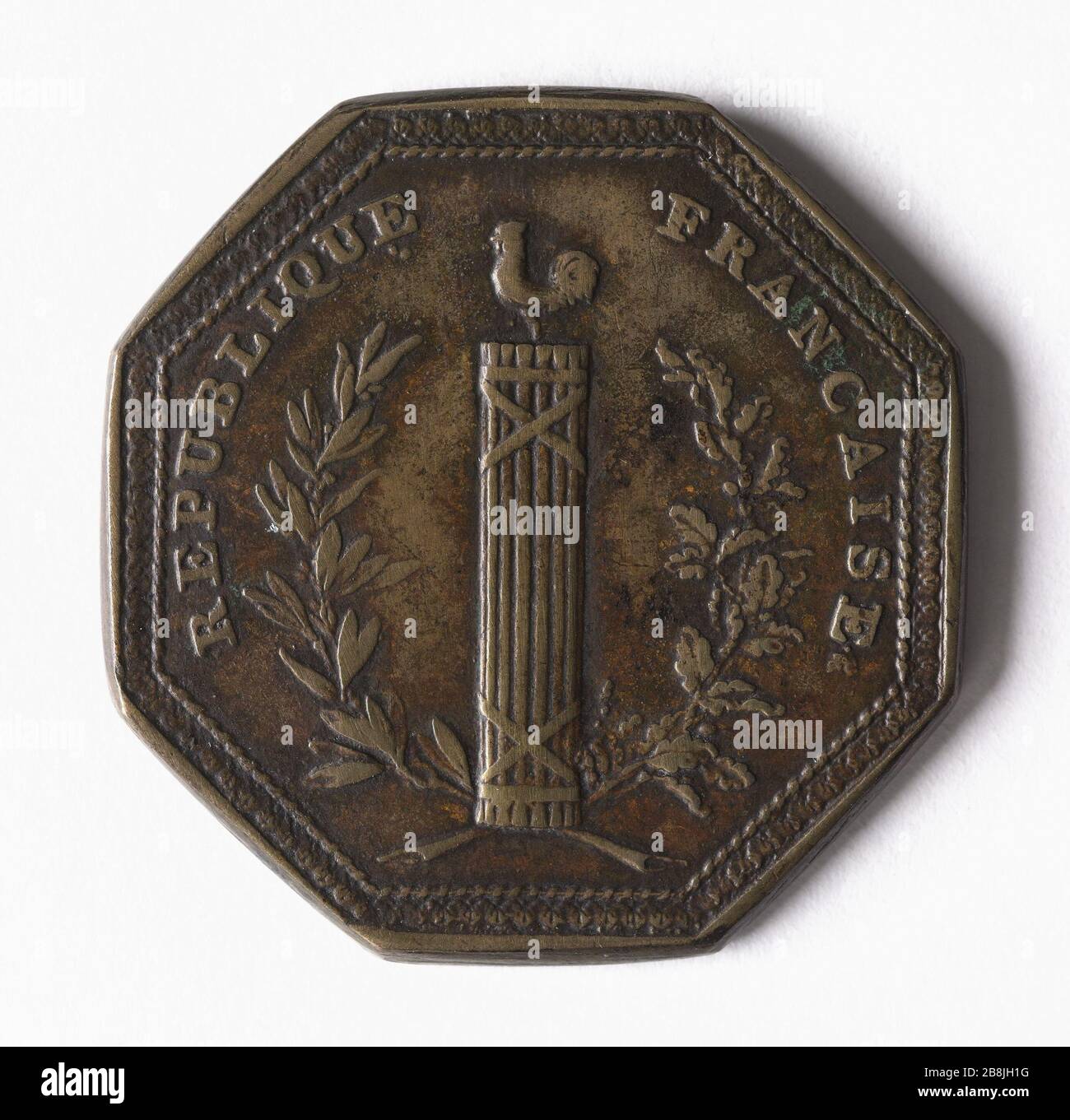National Accounting Year VIII Médaille de la Comptabilité nationale, an VIII Bronze, 1800. Paris, musée Carnavalet. Stockfoto