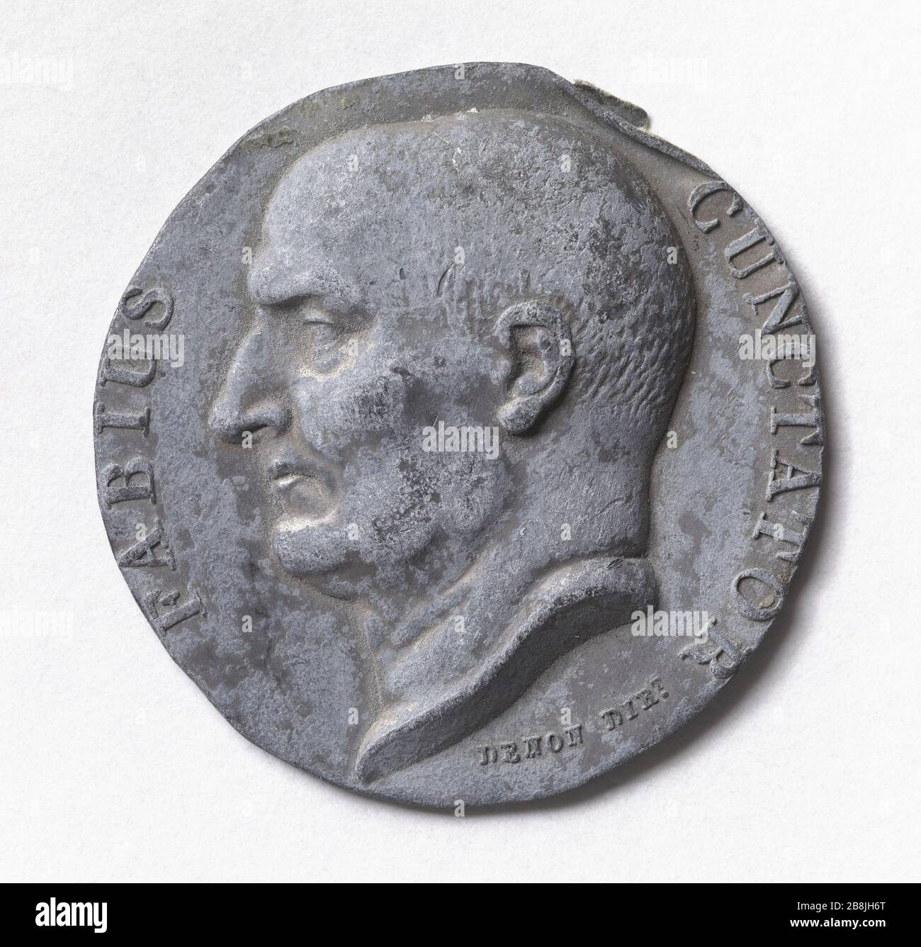 Fabius Cunctator, s. d. Dominique Vivant-Denon. Médaille: Fabius Dunctator, Etain, vers. Paris, musée Carnavalet. Stockfoto