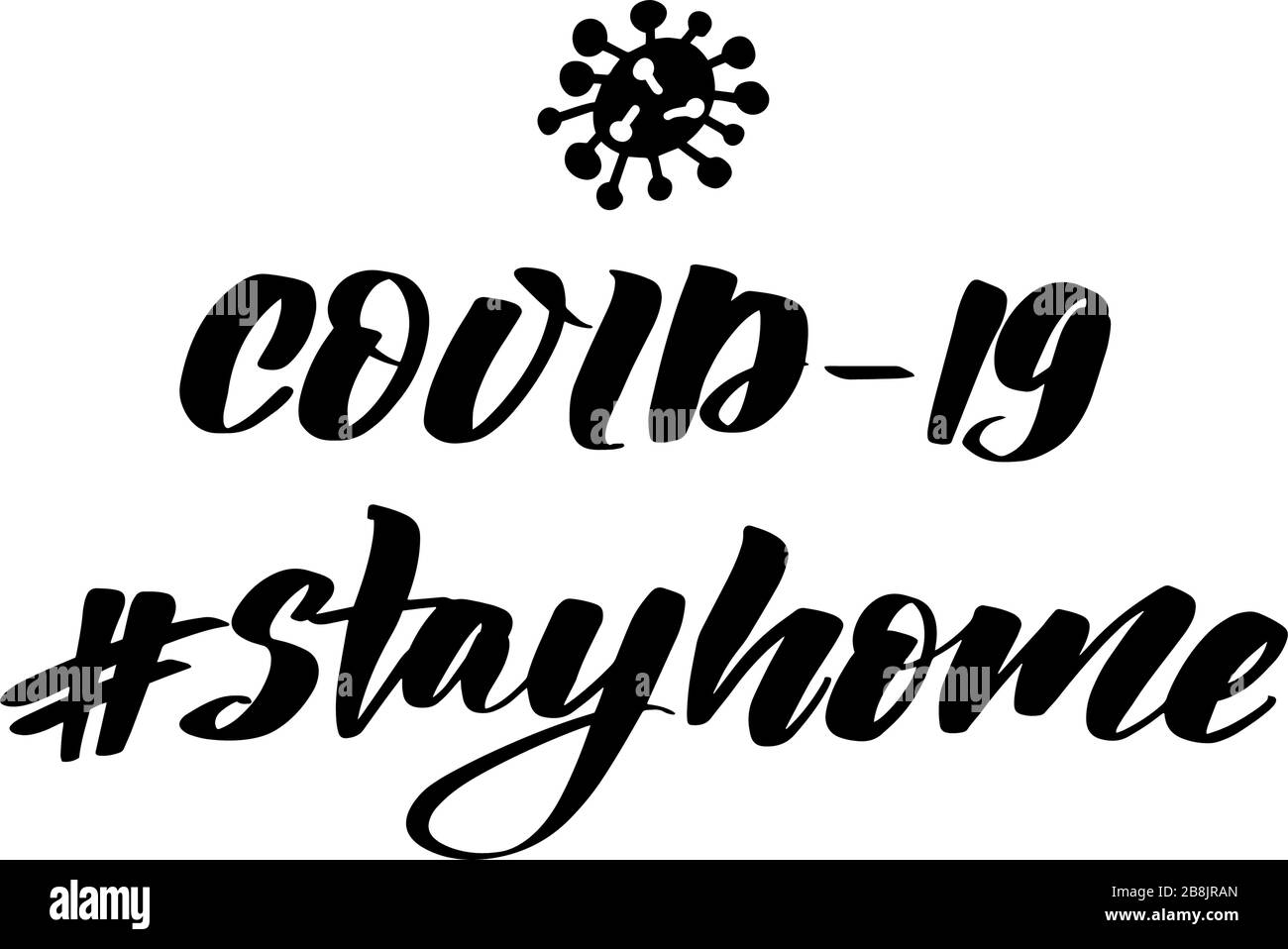 Vektor Kalligraphie Abbildung auf weißem Hintergrund. Stock Vektor