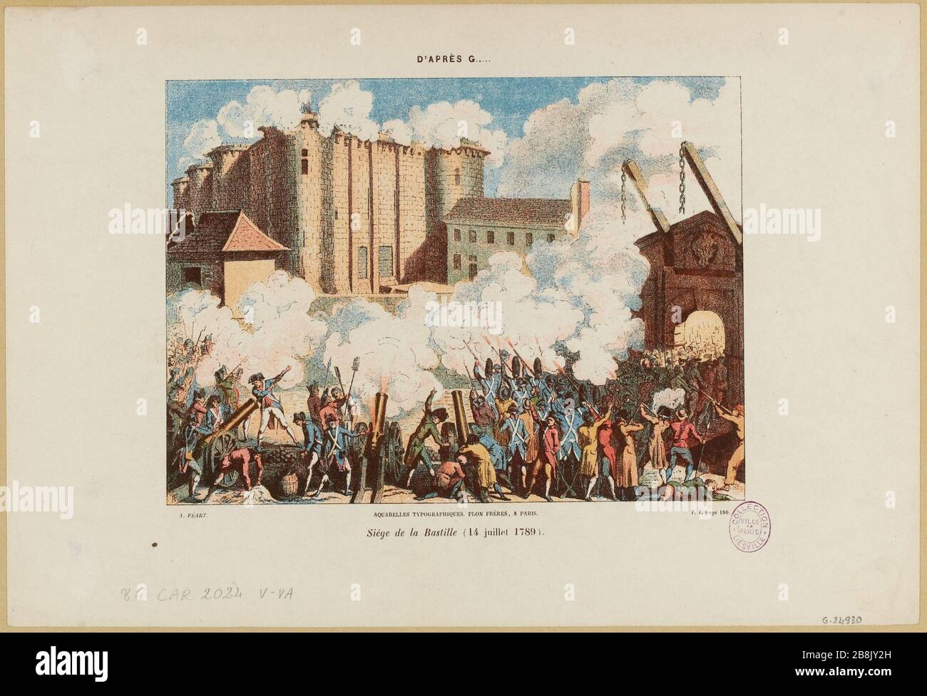 Belagerung der Bastille (14. Juli 1789) .. (IT) Stockfoto