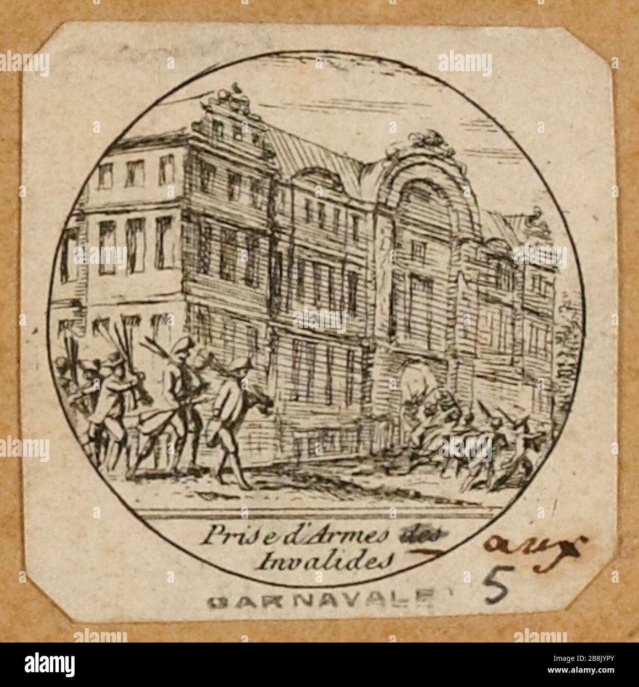 Militärparade auf dem Invaliden (IT) Stockfoto