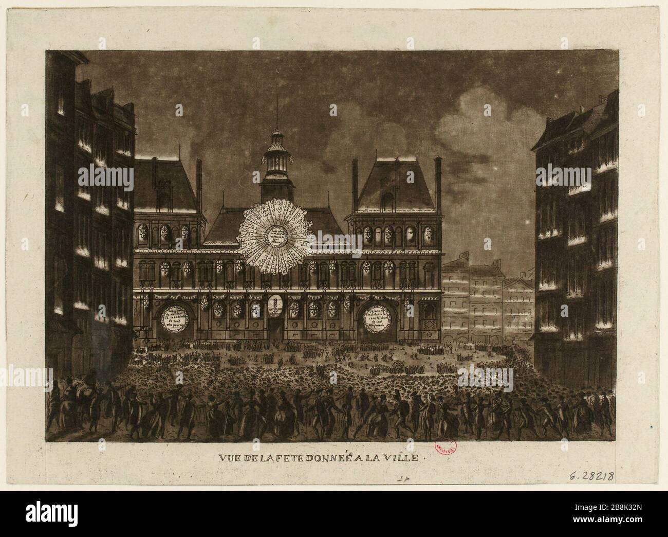 Blick auf das fest der Stadt. (IT) Stockfoto