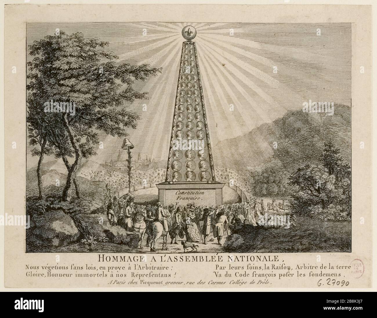 Ehrung der Nationalversammlung. (IT) Stockfoto