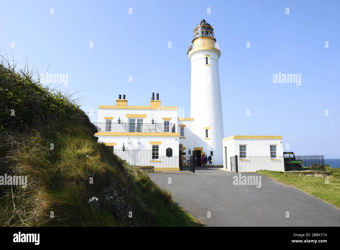 Turnberry Lighthouse neben dem Turnberry Golf Course in der Nähe von Maybole in Ayrshire, Schottland. In 24 Metern Höhe stehend, mit 76 Stufen nach oben, das T Stockfoto