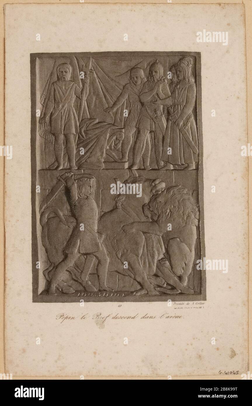 Pepin steigt in die Arena ab. (TI) Stockfoto