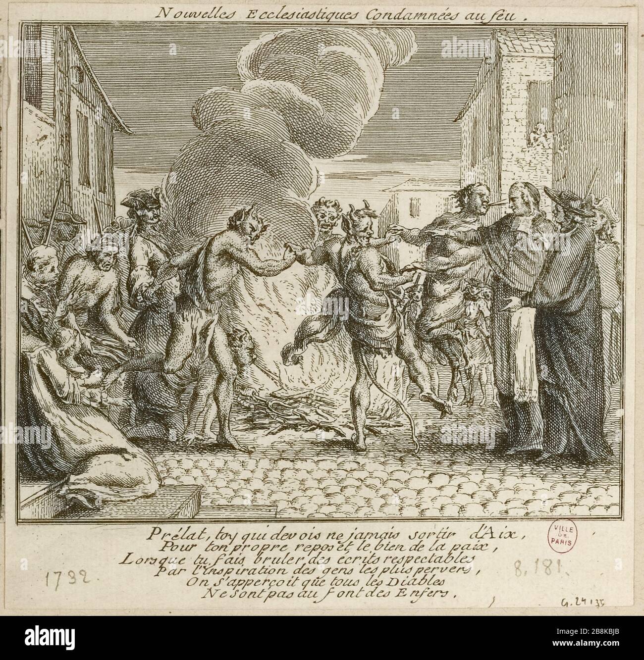 Neue Kirchenverdammte zum Brand. (IT) Stockfoto