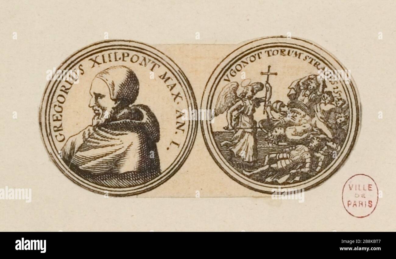 Medaille in Rom anlässlich des heiligen Bartholomäus (TF) Stockfoto