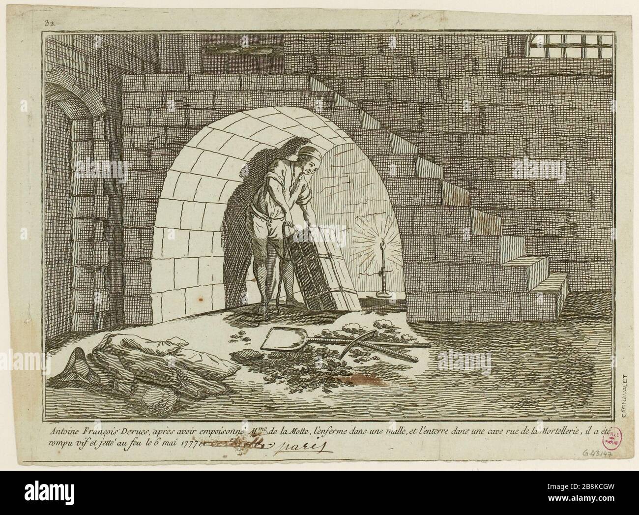 Fall Antoine François Derues, der Vergifter (TF) Stockfoto