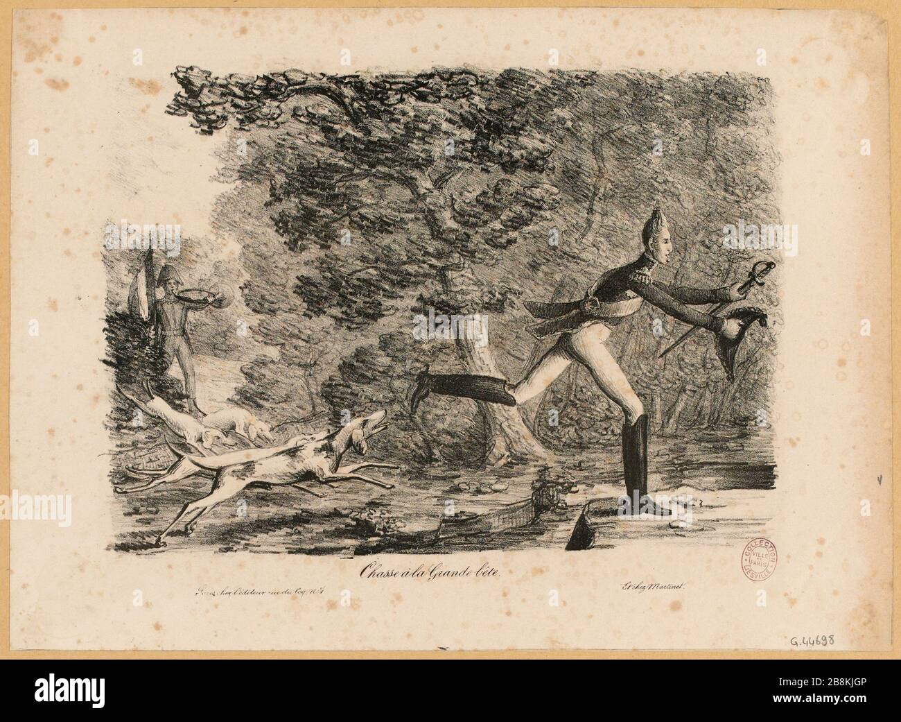 Auf der Jagd nach dem großen Tier. (IT) Stockfoto