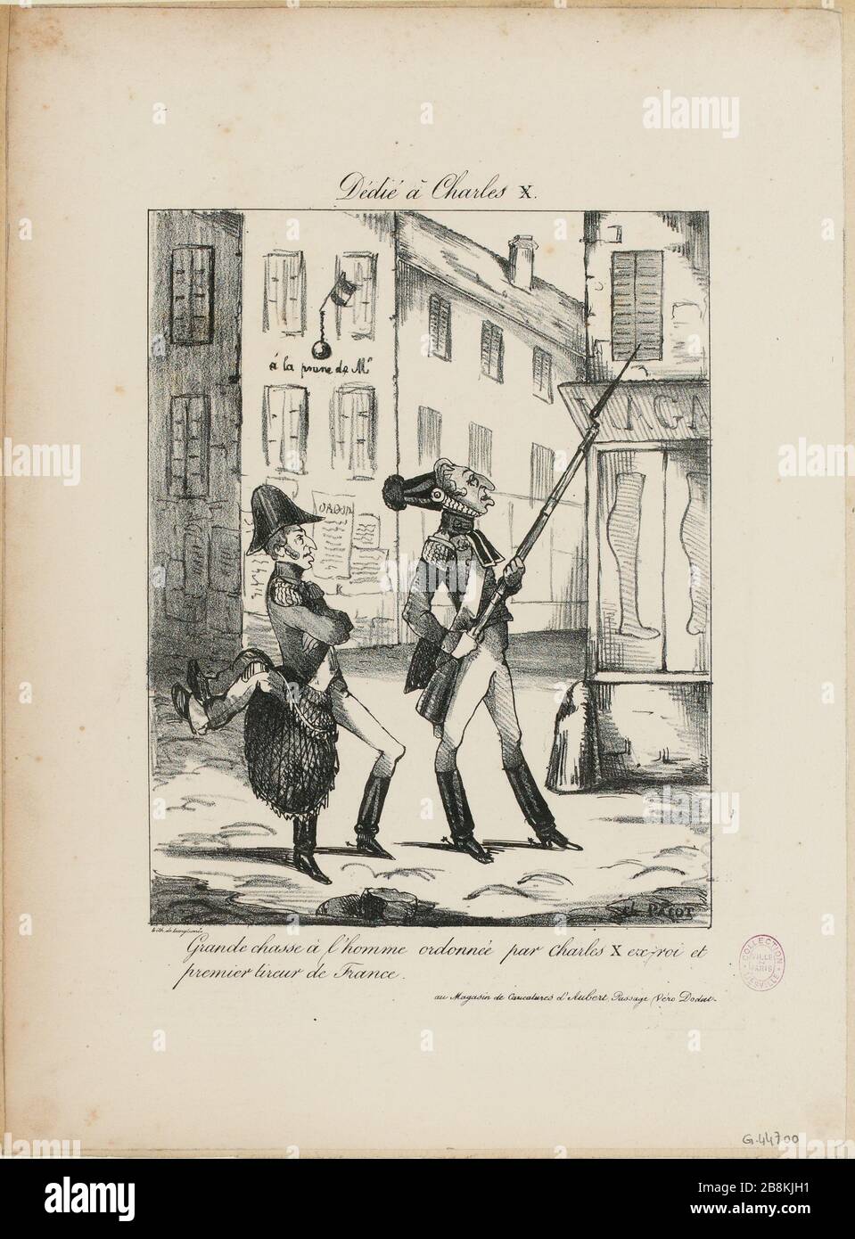 Großer Jagdmann von König Karl X. und dem ehemaligen/ersten schützen Frankreich bestellt. (IT) Stockfoto