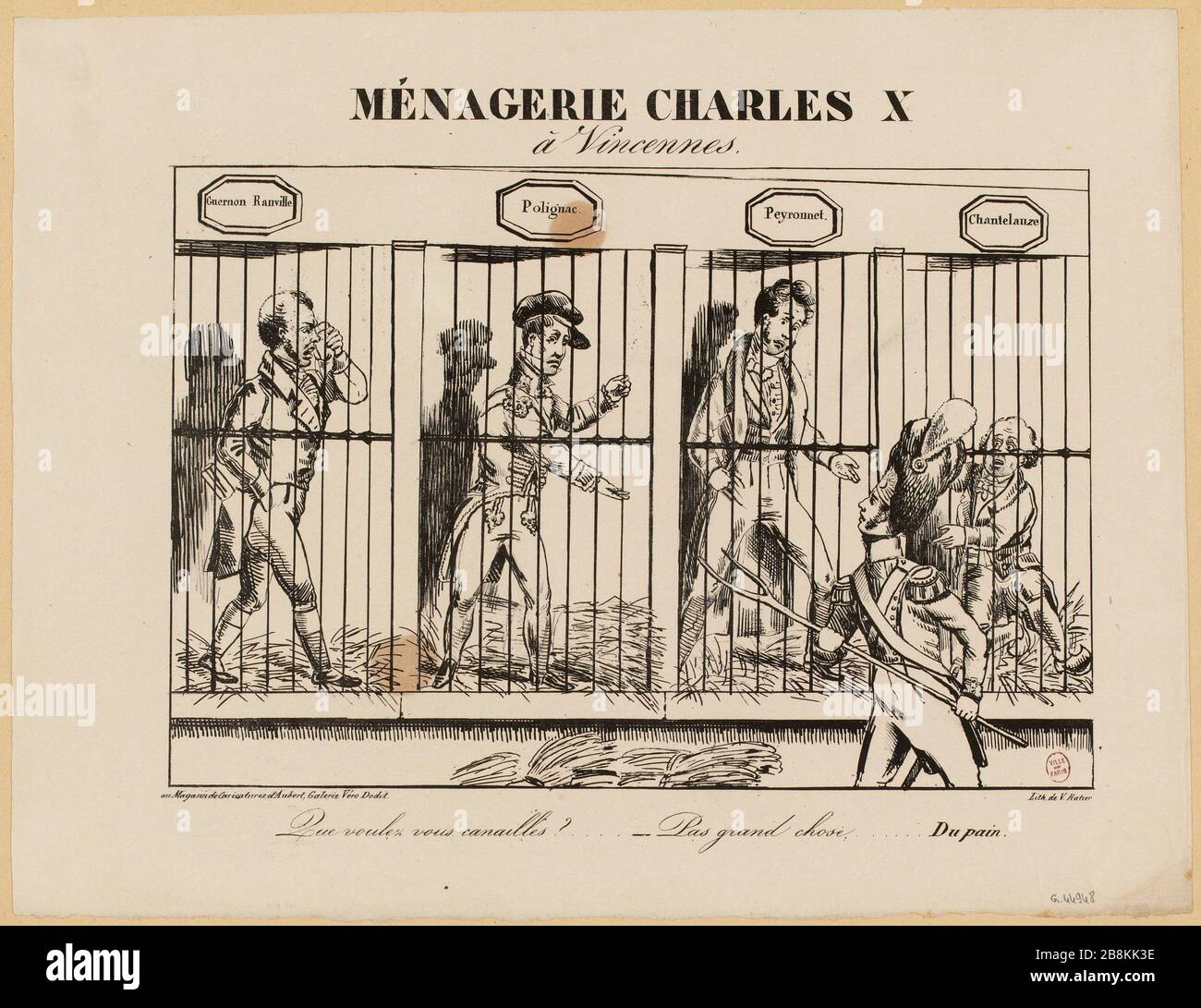 Ménagerie Charles X / Vincennen. (TI) Stockfoto
