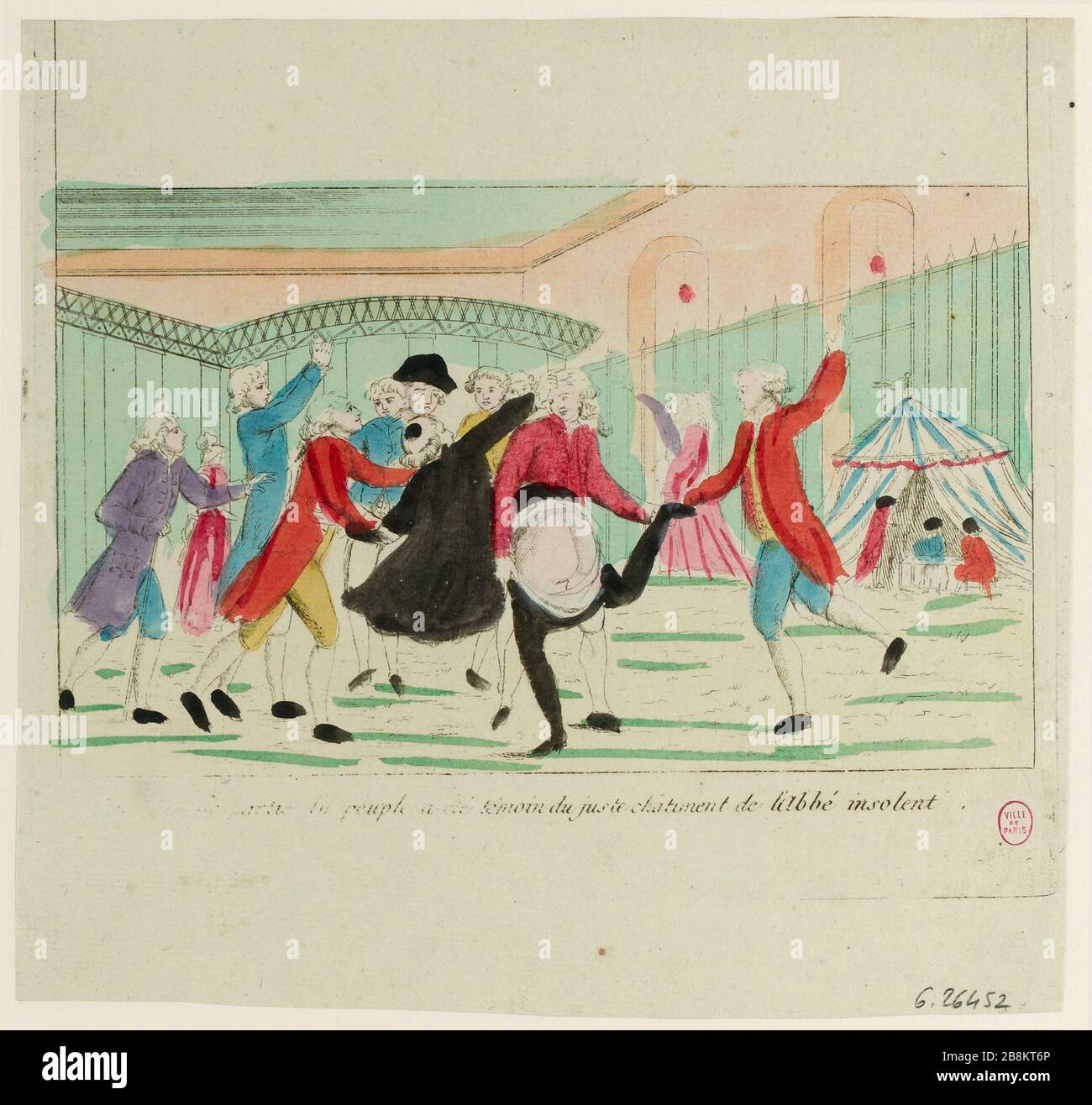 Ein großer Teil der Nation ist Zeuge der Vergeltung des Abtes unlösbar geworden. (IT) Stockfoto