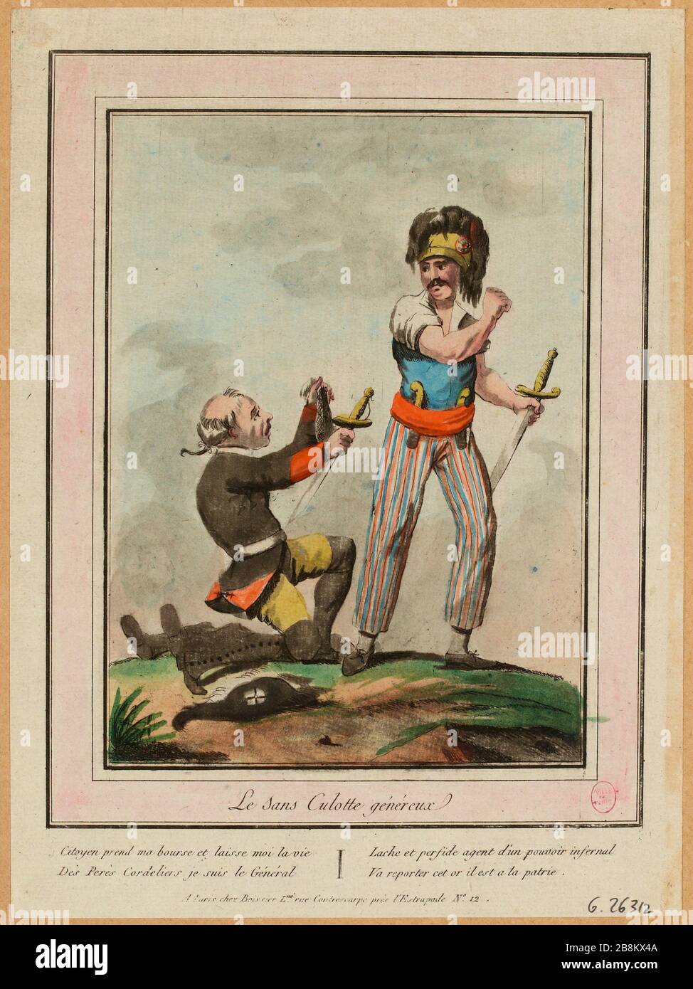 Die Sans Culottes généreux. (TI) Stockfoto