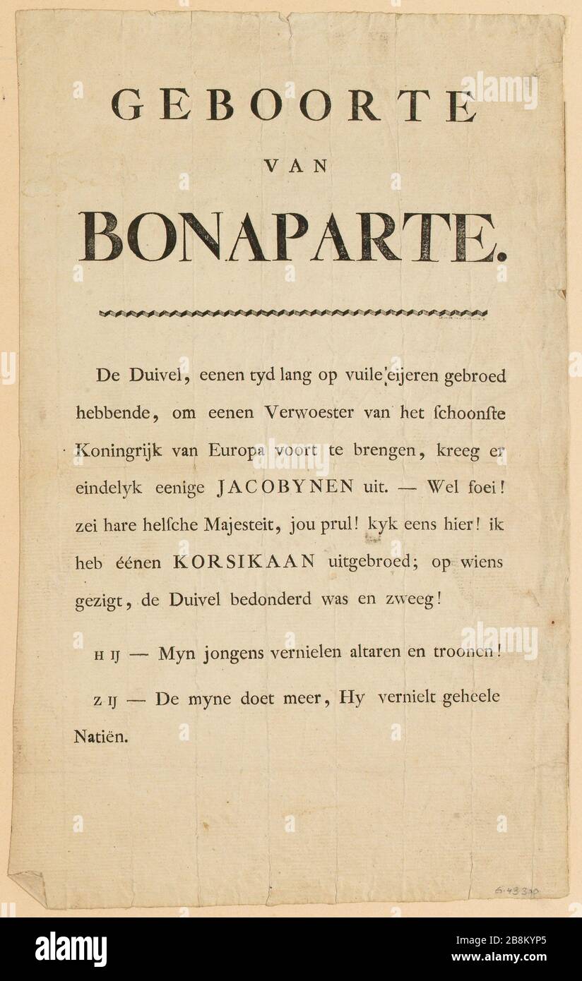 Geburt / von / Bonaparte (TI) Stockfoto