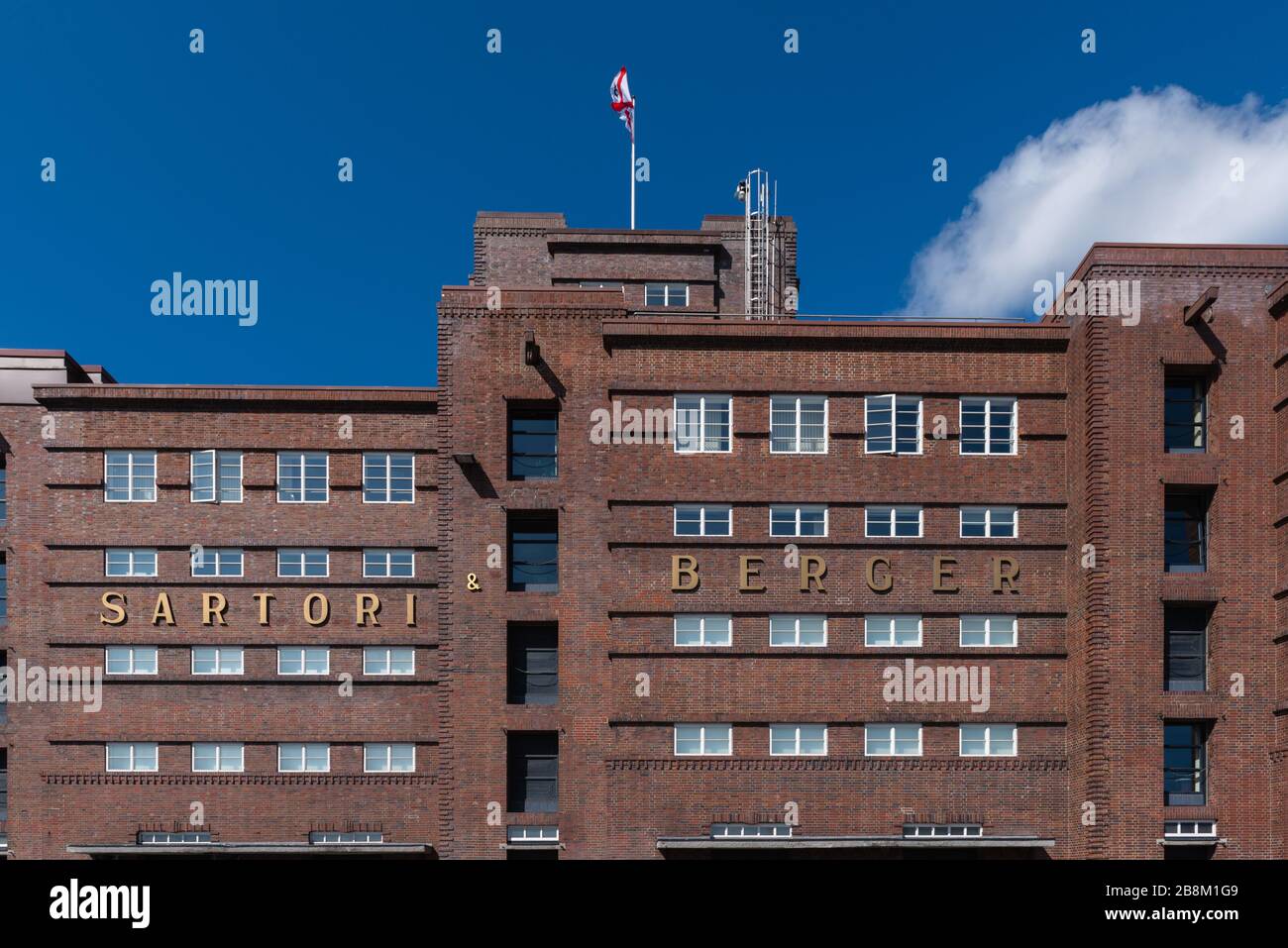 Historische Lagerhallen an der Habichtseite dienen heute als Büroblöcke, Kiel, Schleswig-Holstein, Norddeutschland, Mitteleuropa Stockfoto