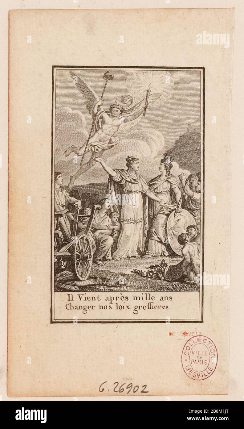 Es kommt nach tausend Jahren / grober Änderung unserer Gesetze (IT) Stockfoto