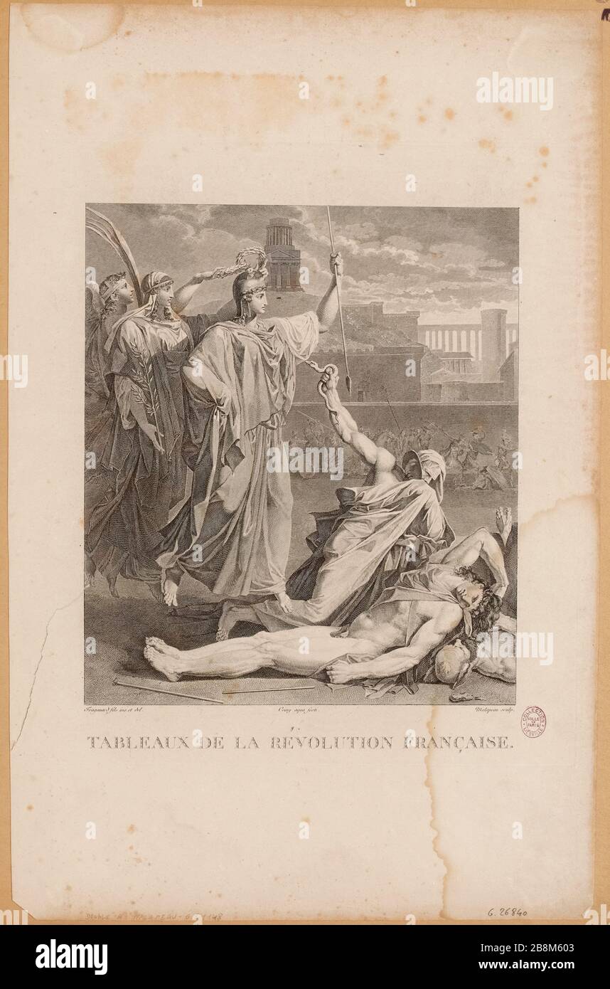 Tabellen der französischen Revolution. (IT) Stockfoto