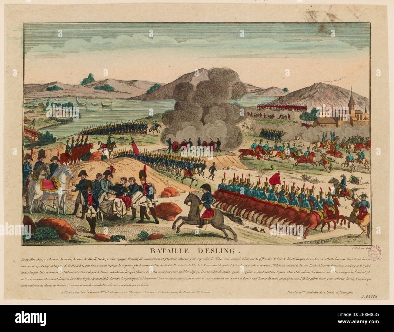 Schlacht von Esling. (TI) Stockfoto