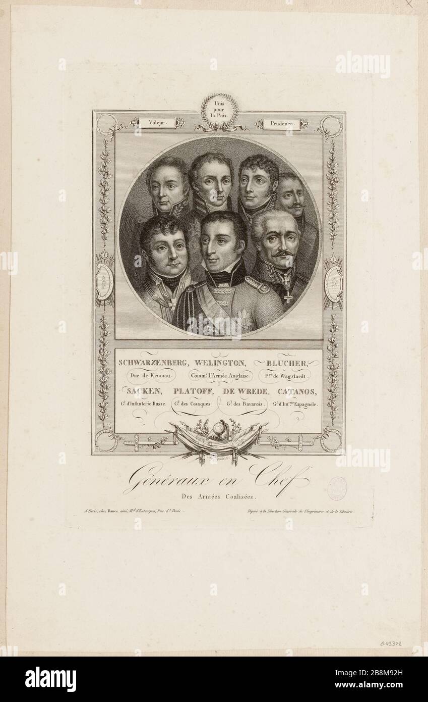 General in Chief/den Verbündeten Armeen. (IT) Stockfoto