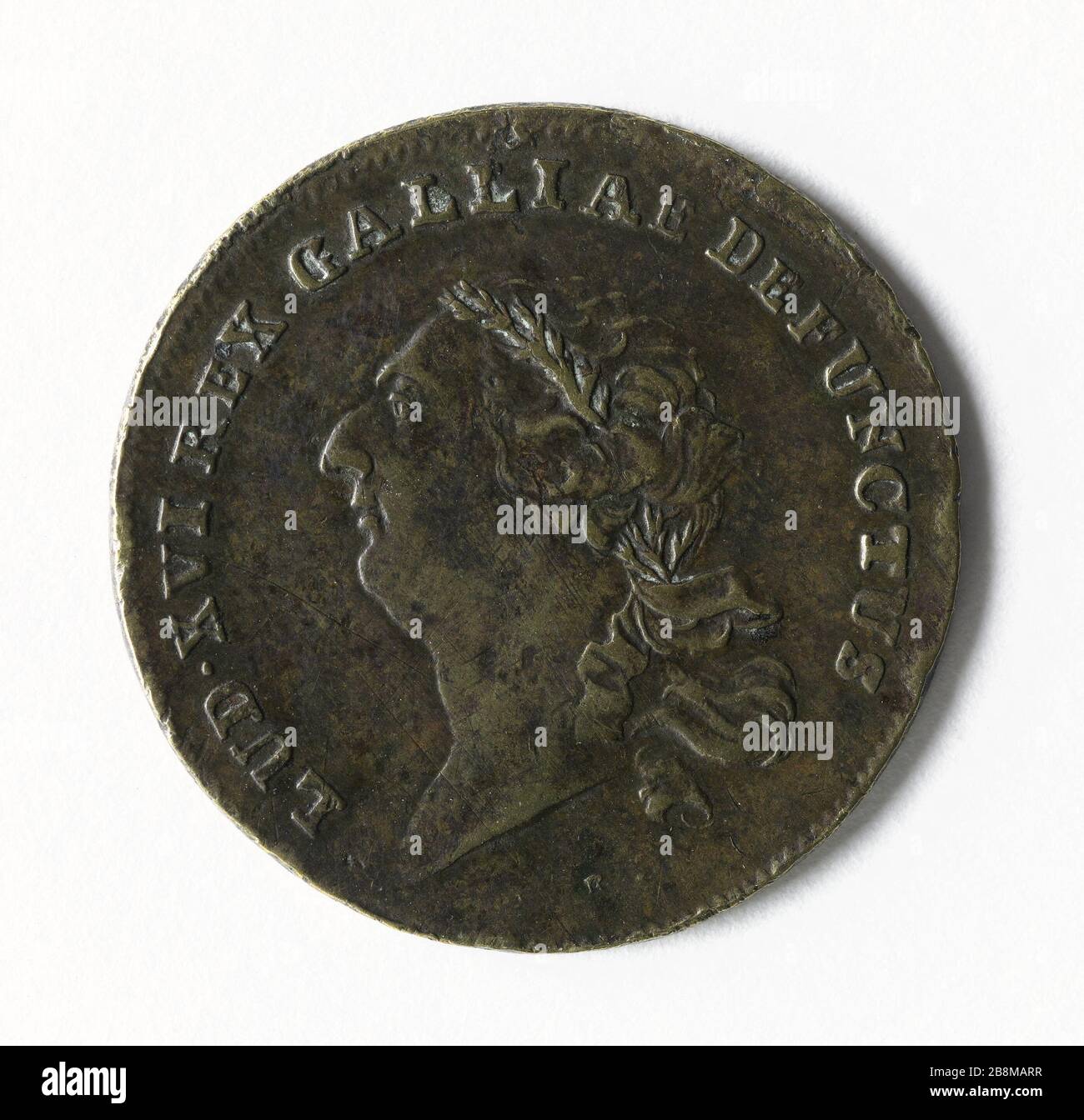 Tod von Ludwig XVI., 21. Januar 1793 Anonyme. Mort de Louis XVI, 21. Janvier im Jahre 1710. Laiton. Paris, musée Carnavalet. Stockfoto