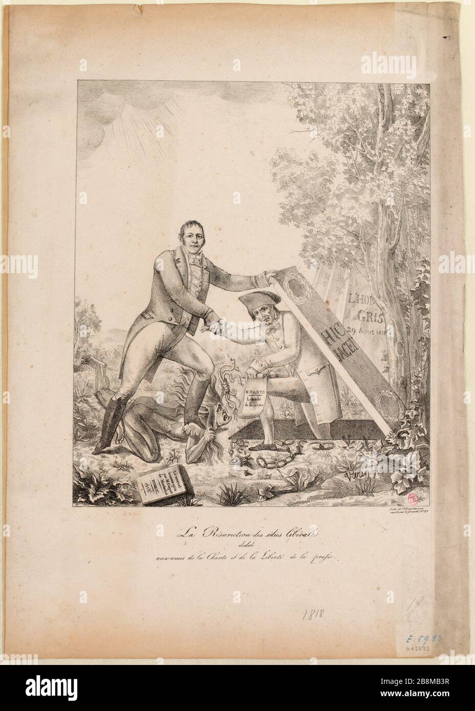 Die Auferstehung liberaler Ideen / engagierte / Freunde der Charta und die Pressefreiheit (IT) Stockfoto