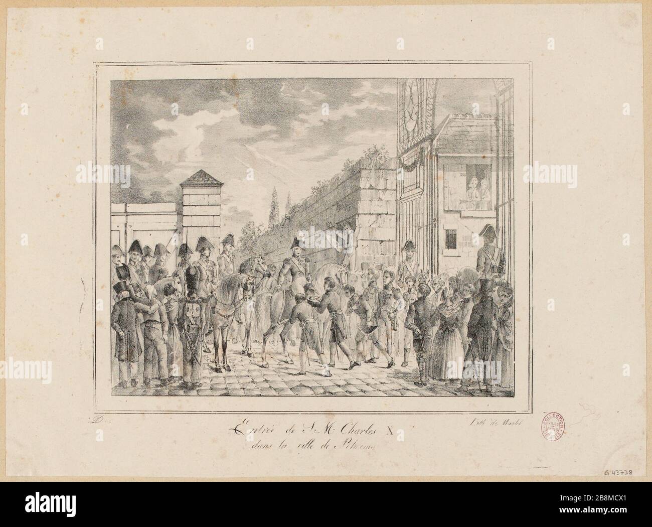 S. Eingang Charles X / in der Stadt Rheims. (IT) Stockfoto