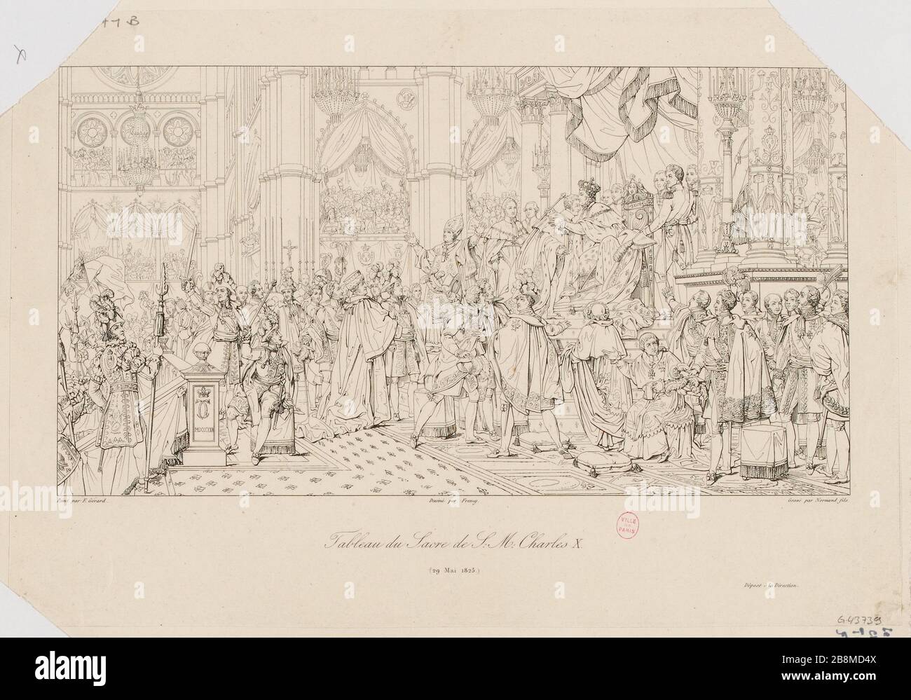 Tabelle Rite von S. Charles X. (IT) Stockfoto